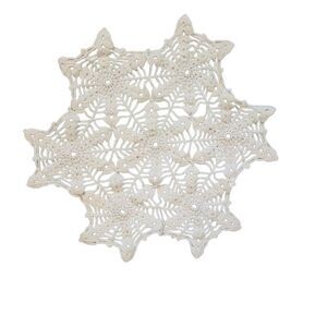 Doily, Vintage Cream Cotton 12.5"